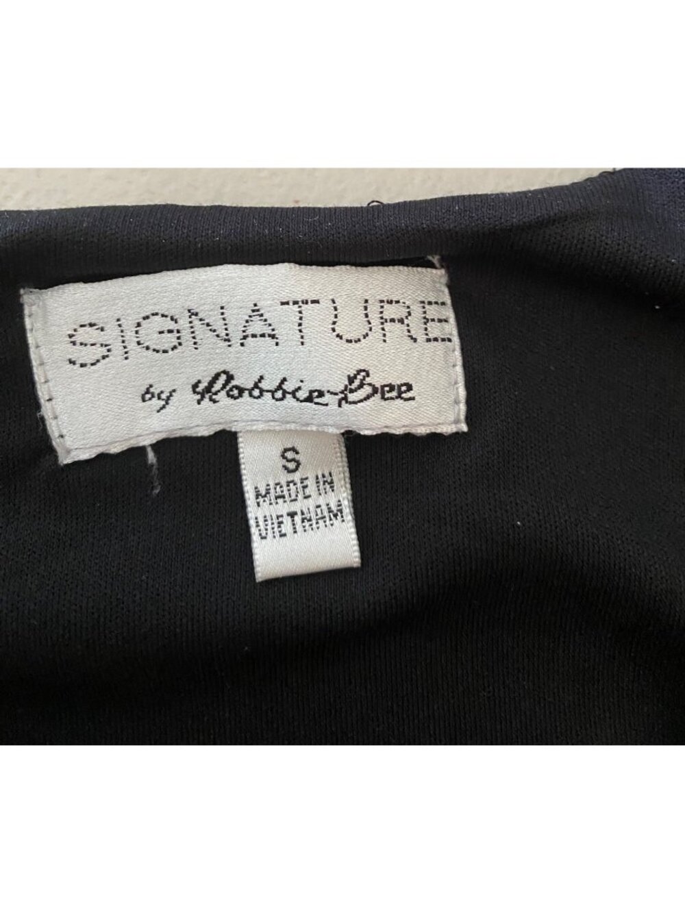 Signature By Robbie Bee Black Shimmer Sleeveless Wrap Jumpsuit Small - Picture 4 of 11